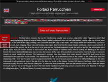 Tablet Screenshot of forbiciparrucchieri.com